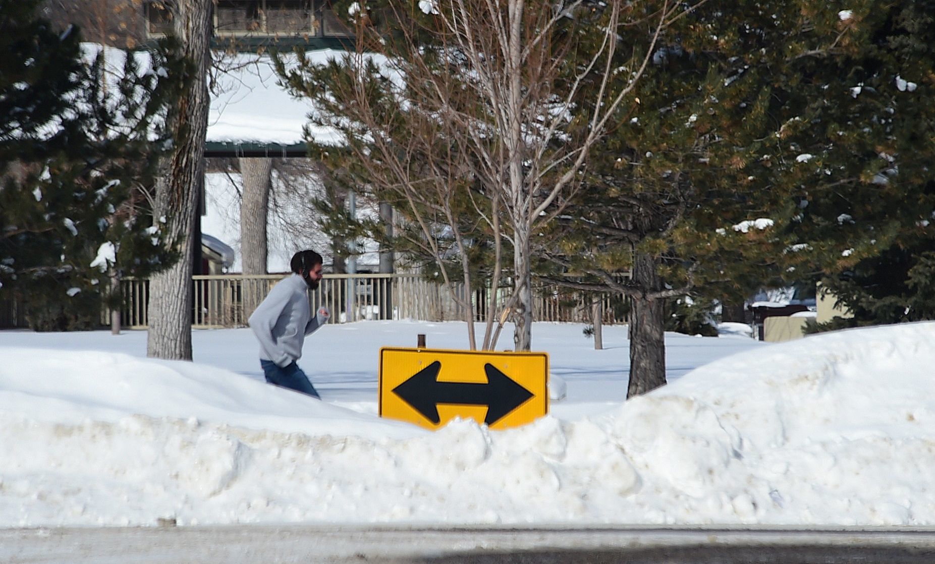 Running in snow